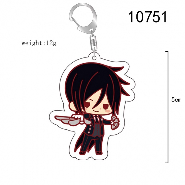 Kuroshitsuji Anime acrylic Key Chain  price for 5 pcs 10751