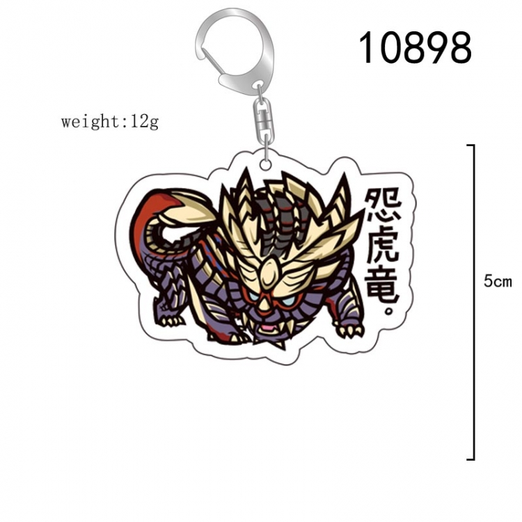 Monster Hunter Anime acrylic Key Chain  price for 5 pcs 10898