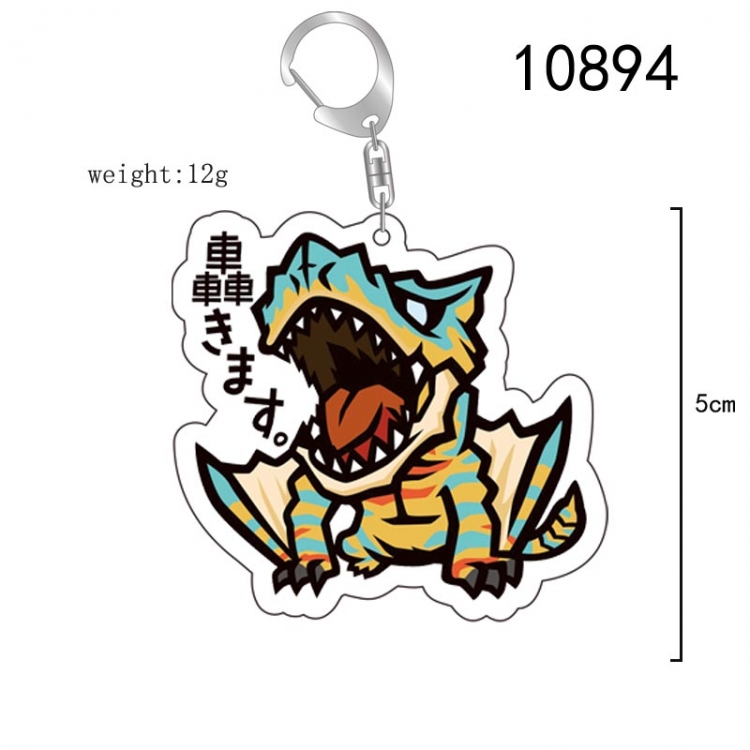Monster Hunter Anime acrylic Key Chain  price for 5 pcs 10894