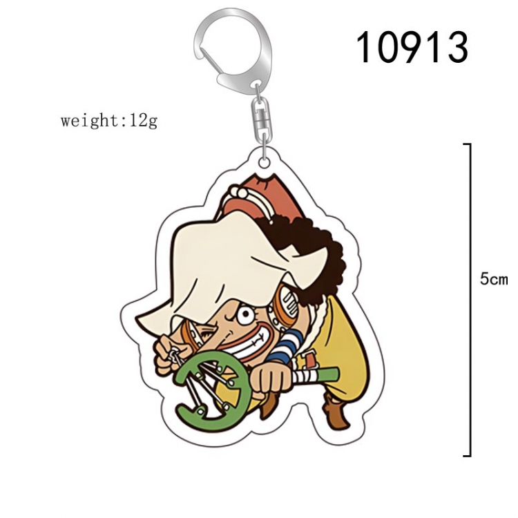 One Piece Anime acrylic Key Chain  price for 5 pcs 10913