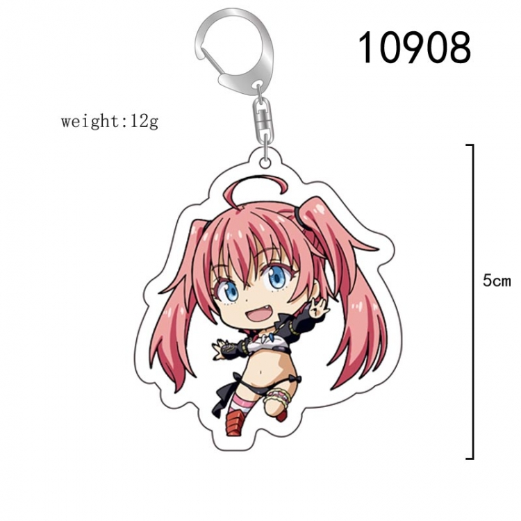  That Time I Got Slim Anime acrylic Key Chain  price for 5 pcs