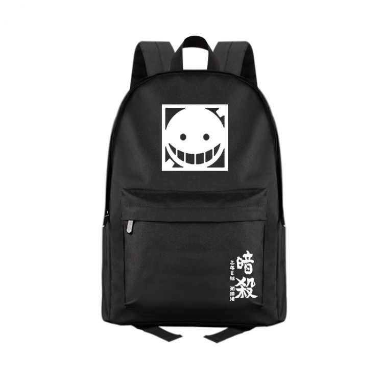 Ansatsu Kyoushitsu Assassination Classroom Anime Print Zipper Canvas Multifunctional Storage Bag Backpack 41X29X16cm