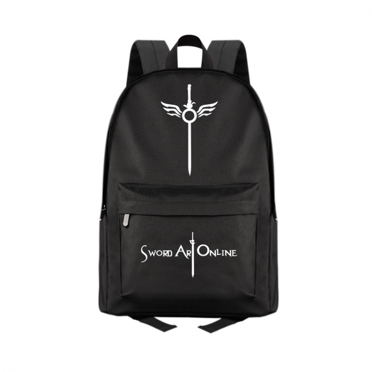 Sword Art Online Anime Print Zipper Canvas Multifunctional Storage Bag Backpack 41X29X16cm