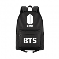 BTS Anime Print Zipper Canvas ...
