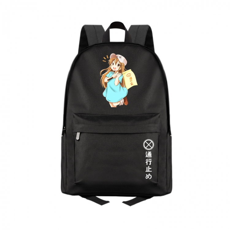 Working cell Anime Print Zipper Canvas Multifunctional Storage Bag Backpack 41X29X16cm