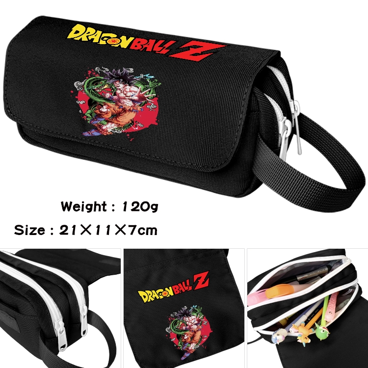 DRAGON BALL Anime Multifunctional Waterproof Canvas Portable Pencil Bag Cosmetic Bag 20x11x7cm