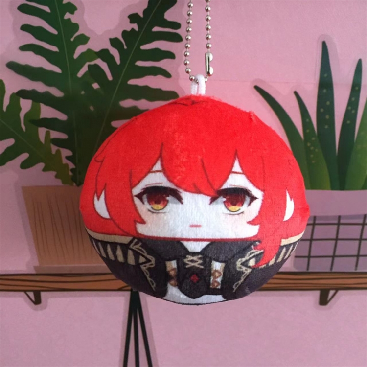 Genshin Impact Dango Plush Toy Small Pendant Keychain 8cm