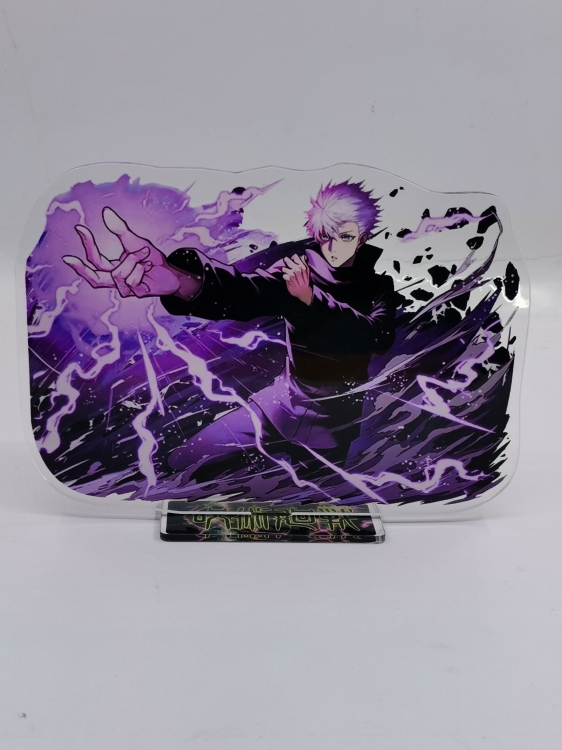 Jujutsu Kaisen  Anime Laser Acrylic Humanoid  keychain Standing Plates