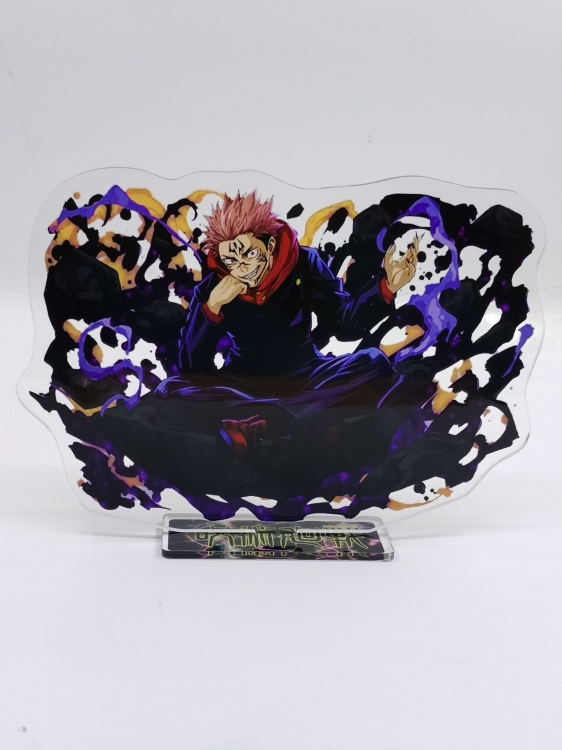 Jujutsu Kaisen  Anime Laser Acrylic Humanoid  keychain Standing Plates