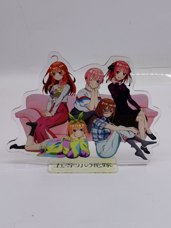The quintessential quintulets  Anime Laser Acrylic Humanoid  keychain Standing Plates