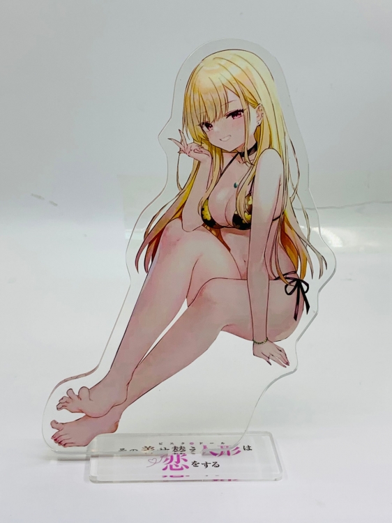 Dressing dolls fall in love Anime Laser Acrylic Humanoid  keychain Standing Plates