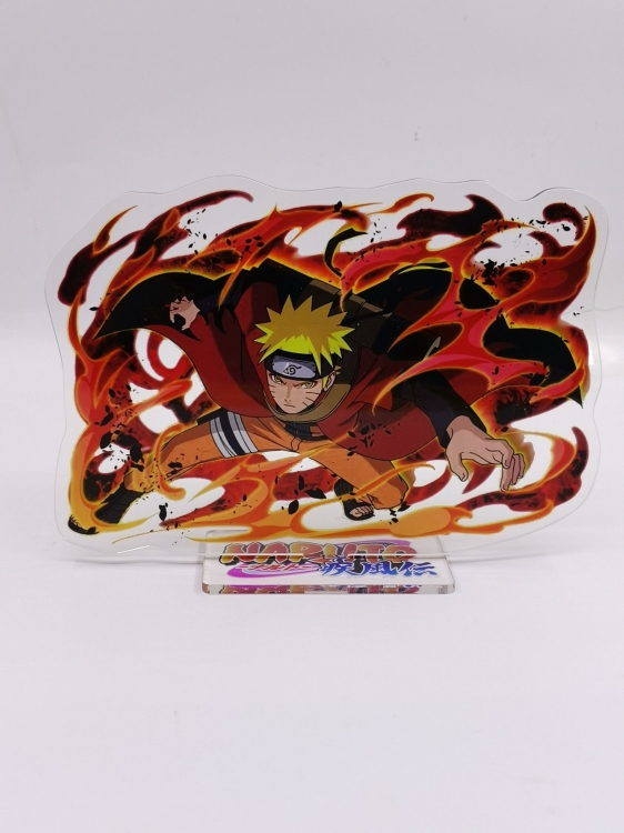 Naruto Anime Laser Acrylic Humanoid  keychain Standing Plates
