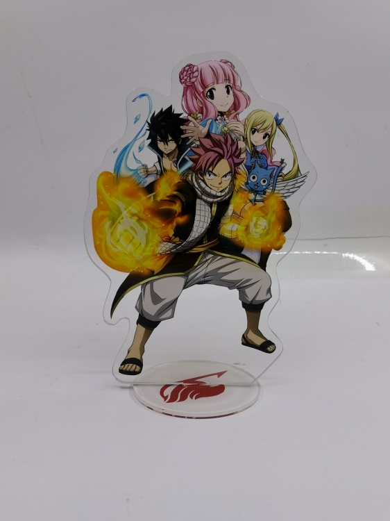 Fairy tail Anime Laser Acrylic Humanoid  keychain Standing Plates