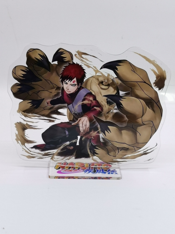 Naruto Anime Laser Acrylic Humanoid  keychain Standing Plate