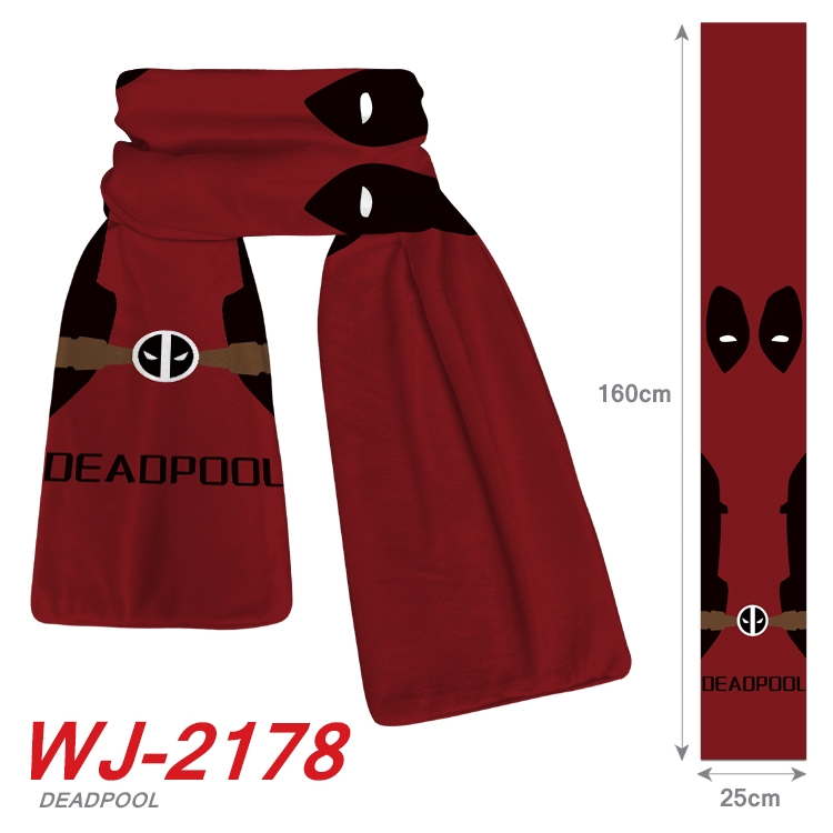 Deadpool Anime Plush Impression Scarf  WJ-2178