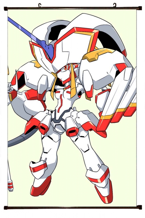 DARLING in the FRANX Anime black Plastic rod Cloth painting Wall Scroll 60X90CM G2-64