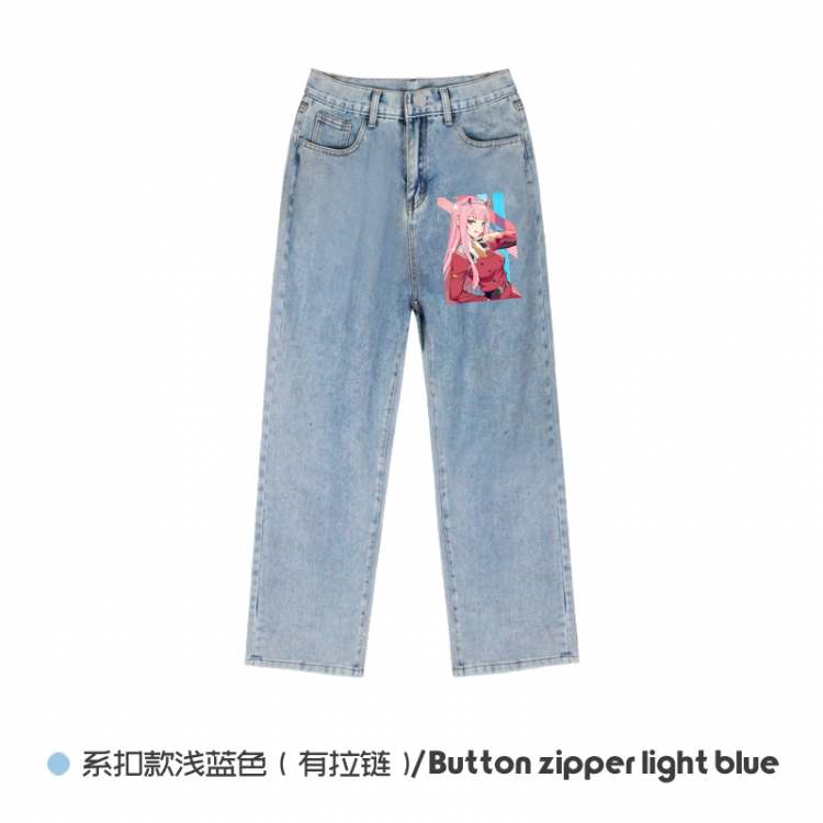 DARLING in the FRANX Elasticated No-Zip Denim Trousers from M to 3XL NZCK03-13