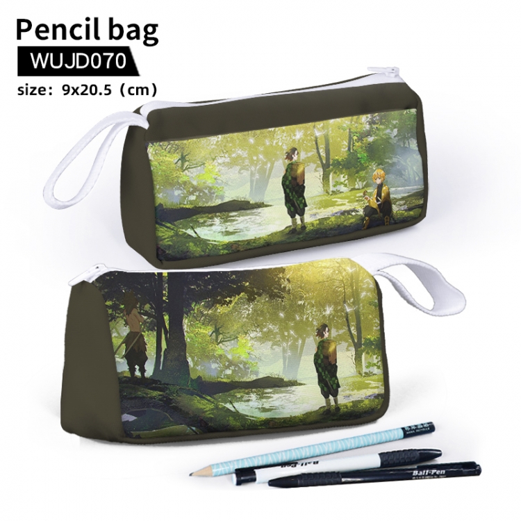 Demon Slayer Kimets Anime-Stationary bag pencil case 9X20.5cm support customization WUJD070