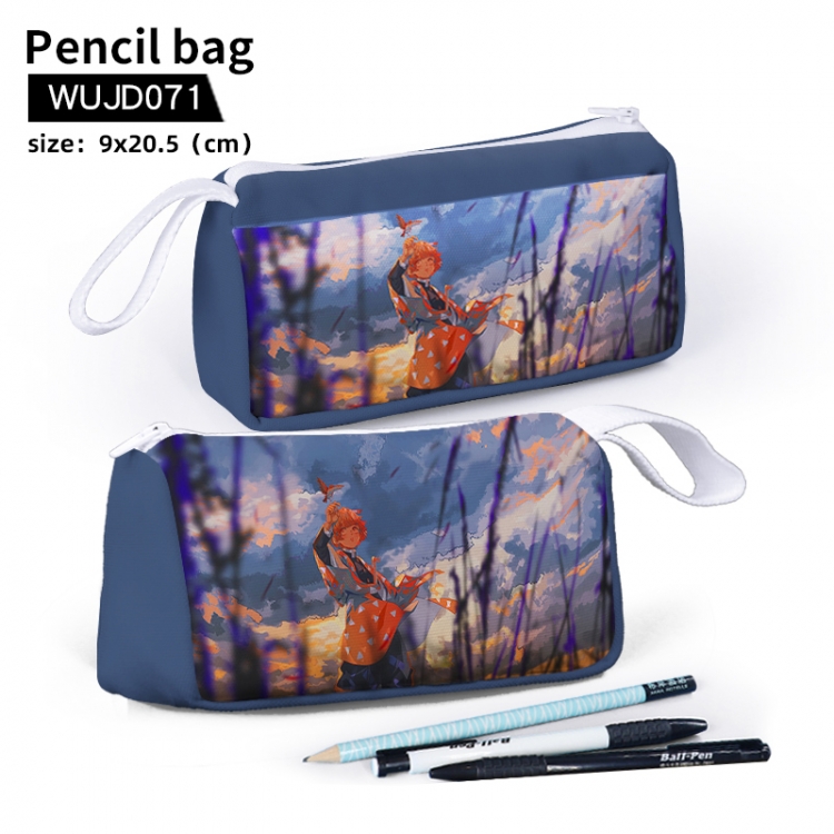 Demon Slayer Kimets Anime-Stationary bag pencil case 9X20.5cm support customization WUJD071