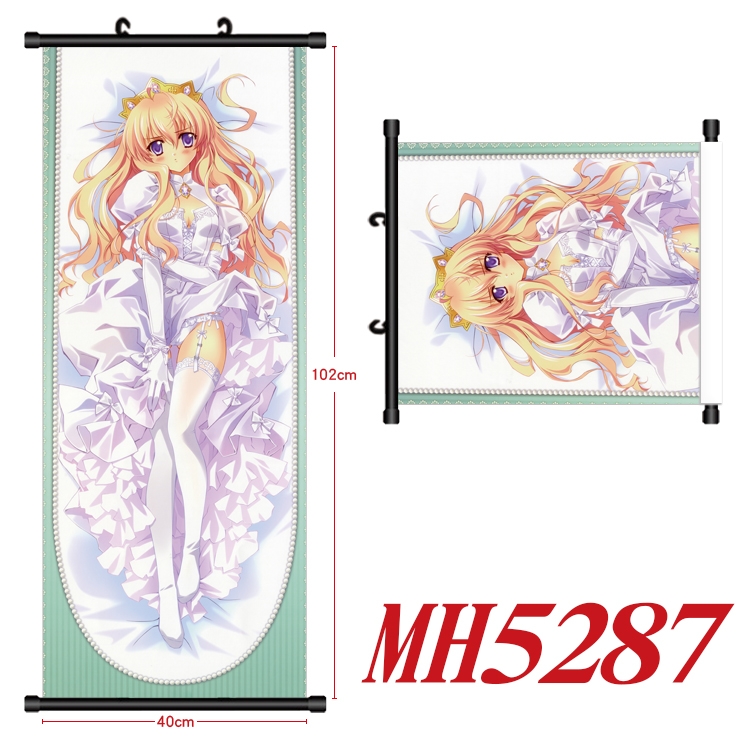 Yosuga no Sora Anime black Plastic rod Cloth painting Wall Scroll 40X102CM MH5287