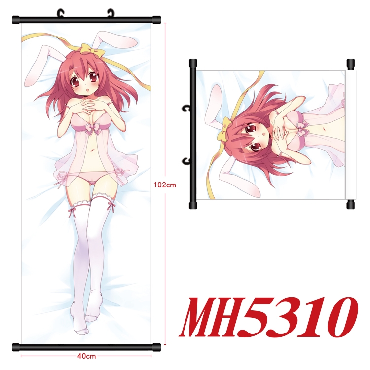 Yosuga no Sora Anime black Plastic rod Cloth painting Wall Scroll 40X102CM  MH5310