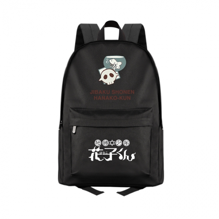 Toilet-Bound Hanako-kun Anime Print Zipper Canvas Multifunctional Storage Bag Backpack 41X29X16cm