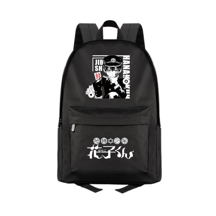 Toilet-Bound Hanako-kun Anime Print Zipper Canvas Multifunctional Storage Bag Backpack 41X29X16cm