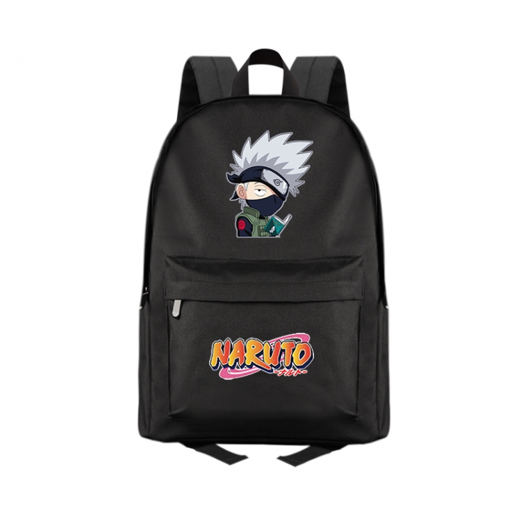 Naruto Anime Print Zipper Canvas Multifunctional Storage Bag Backpack 41X29X16cm