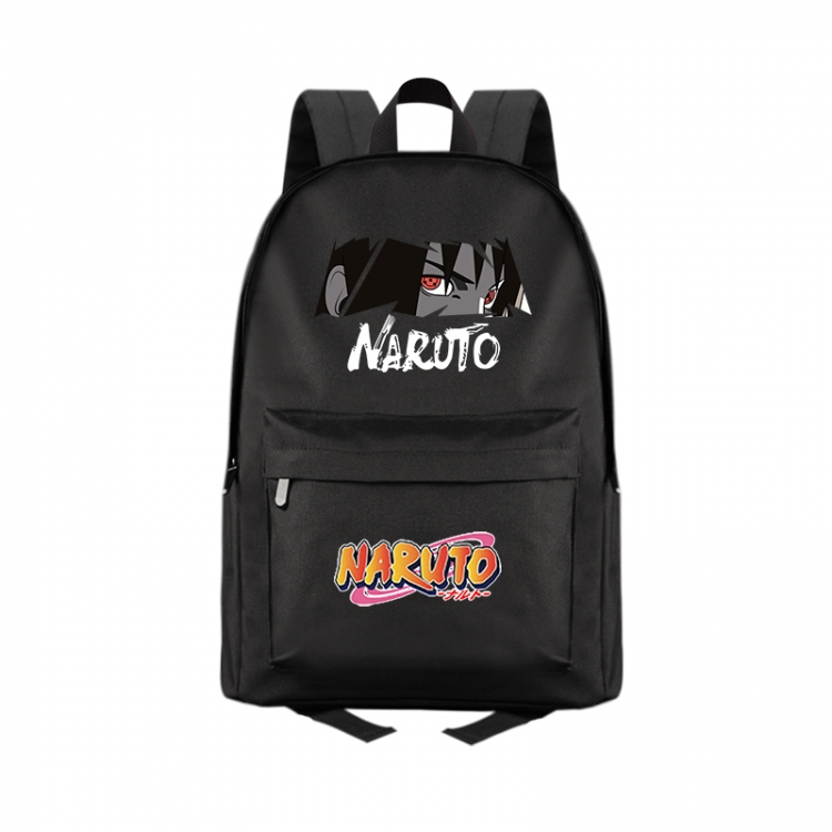 Naruto Anime Print Zipper Canvas Multifunctional Storage Bag Backpack 41X29X16cm