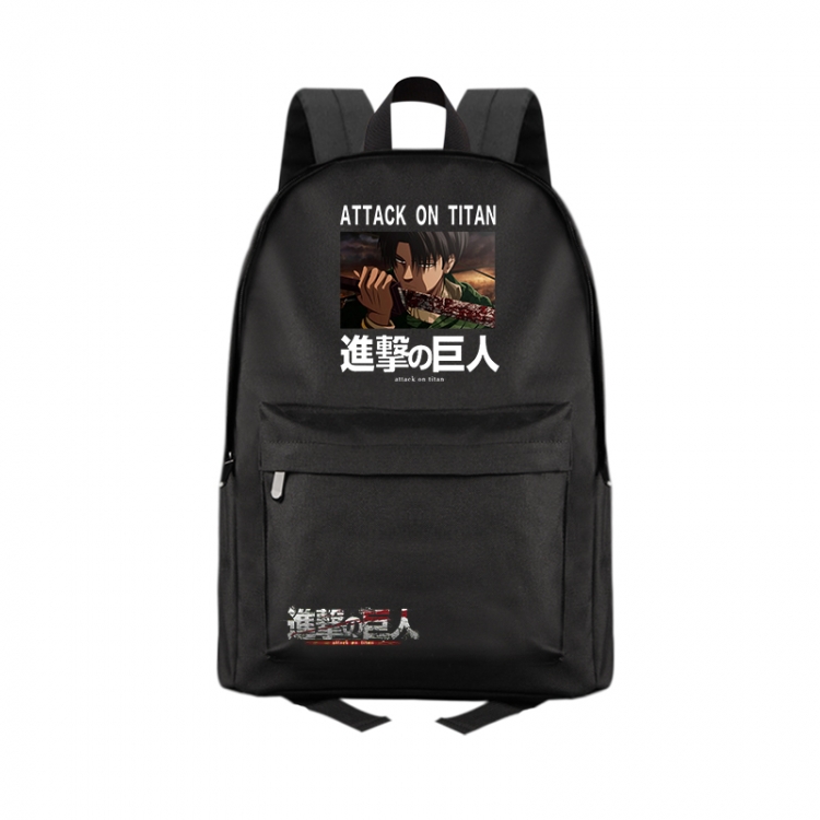 Shingeki no Kyojin Anime Print Zipper Canvas Multifunctional Storage Bag Backpack 41X29X16cm