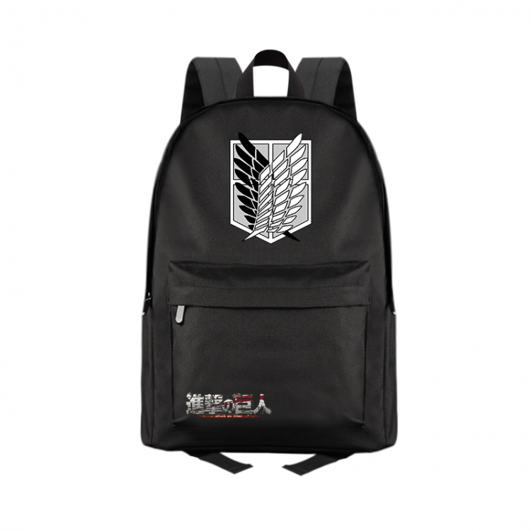 Shingeki no Kyojin Anime Print Zipper Canvas Multifunctional Storage Bag Backpack 41X29X16cm