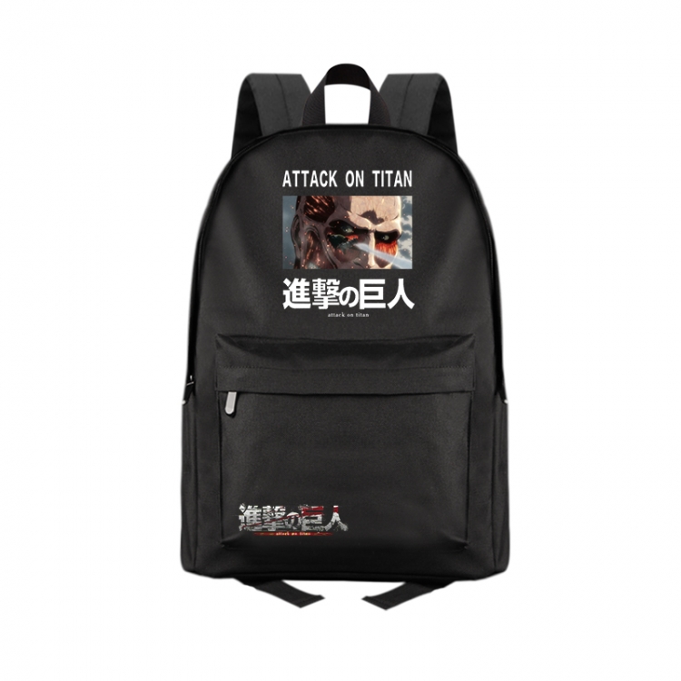 Shingeki no Kyojin Anime Print Zipper Canvas Multifunctional Storage Bag Backpack 41X29X16cm