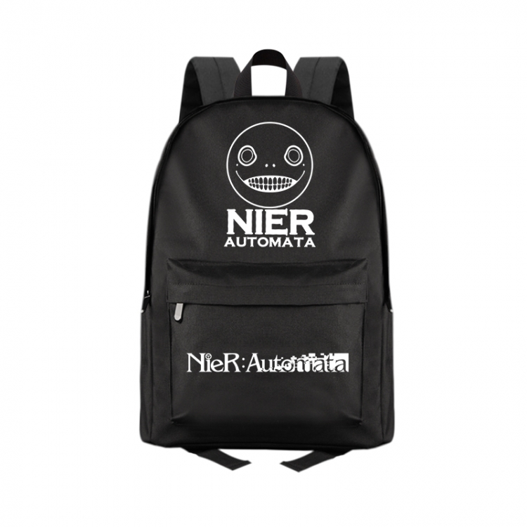 Nier:Automata Anime Print Zipper Canvas Multifunctional Storage Bag Backpack 41X29X16cm
