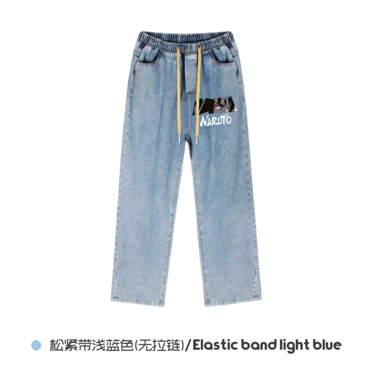 Naruto Elasticated No-Zip Denim Trousers from M to 3XL NZCK02-12