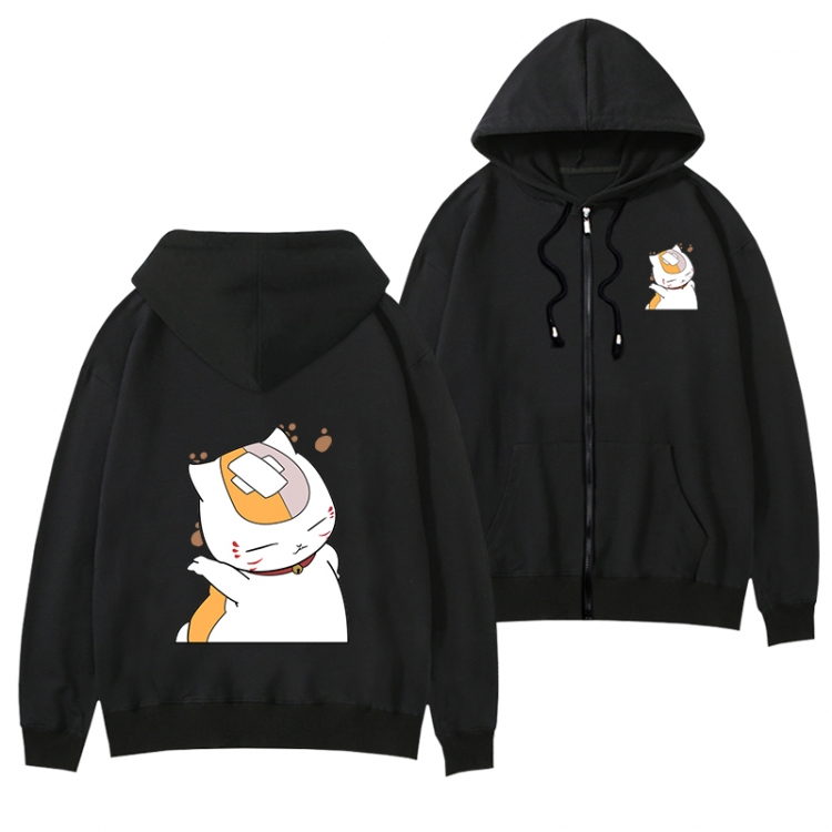 Natsume_Yuujintyou anime zipper sweater thick coat from S to 3XL