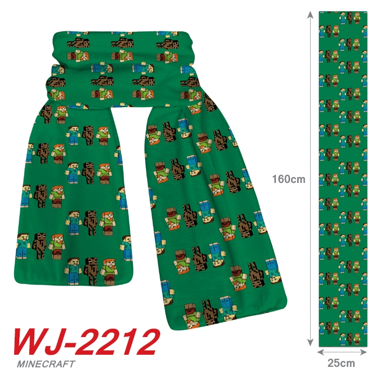 Minecraft Anime Plush Impression Scarf WJ-2212