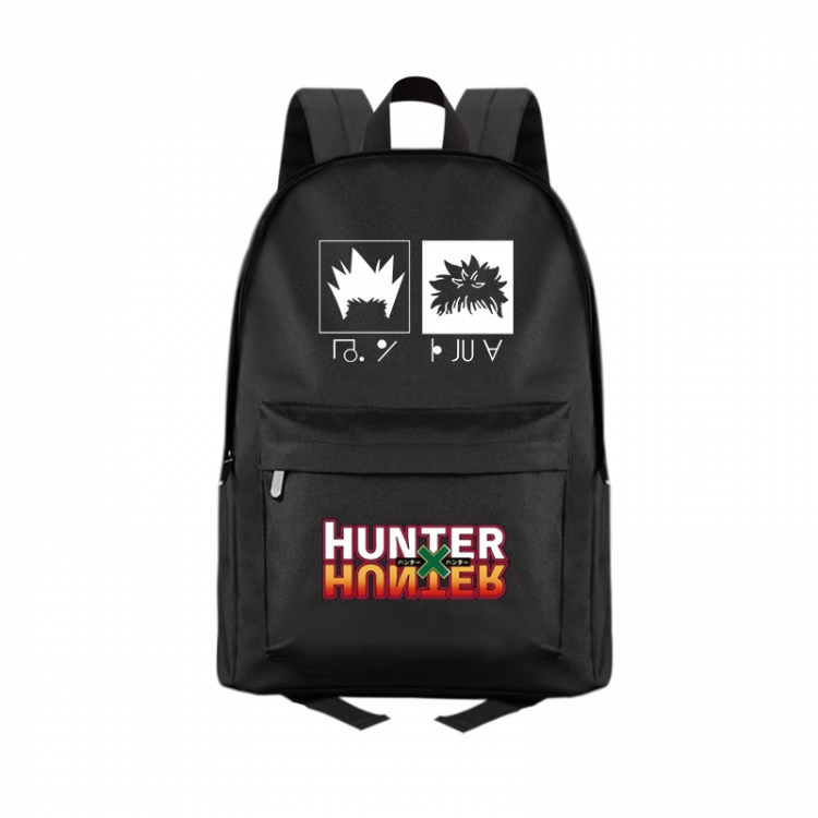 HunterXHunter Anime Print Zipper Canvas Multifunctional Storage Bag Backpack 41X29X16cm