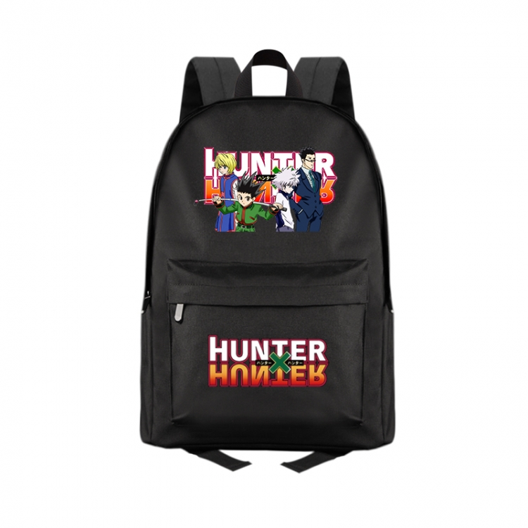 HunterXHunter Anime Print Zipper Canvas Multifunctional Storage Bag Backpack 41X29X16cm