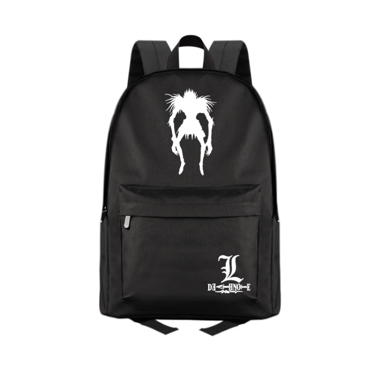 Death note Anime Print Zipper Canvas Multifunctional Storage Bag Backpack 41X29X16cm