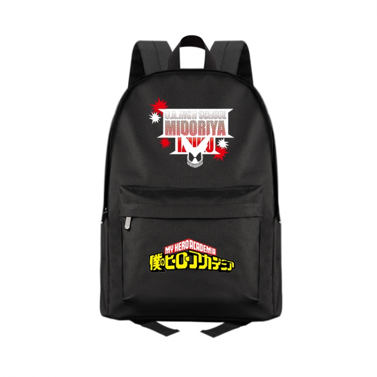 My Hero Academia Anime Print Zipper Canvas Multifunctional Storage Bag Backpack 41X29X16cm