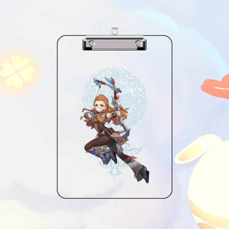 Genshin Impact Double-sided pattern acrylic board clip writing board clip pad 31X22CM price for 2 pcs