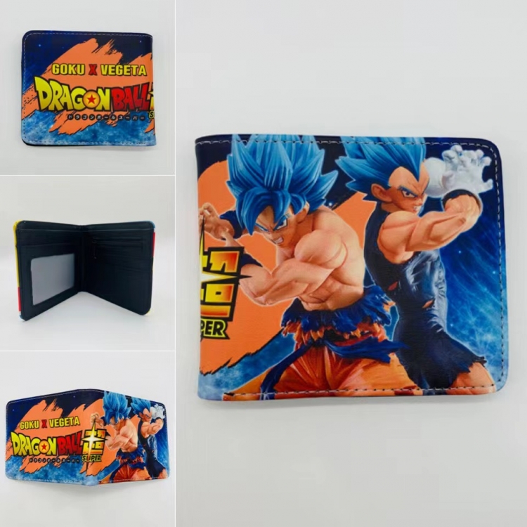 DRAGON BALL Full color  Two fold short card case wallet 11X9.5CM