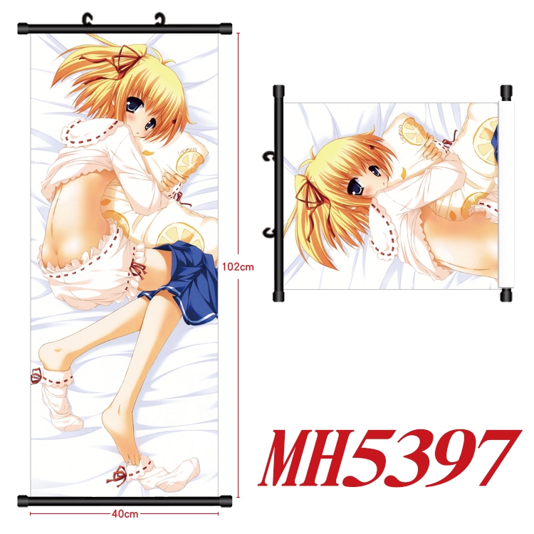  LOVE LIVE Anime black Plastic rod Cloth painting Wall Scroll 40X102CM  MH5397 