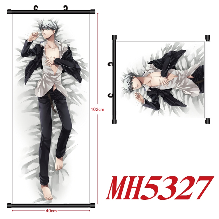 Omamori Himari Anime black Plastic rod Cloth painting Wall Scroll 40X102CM MH5327