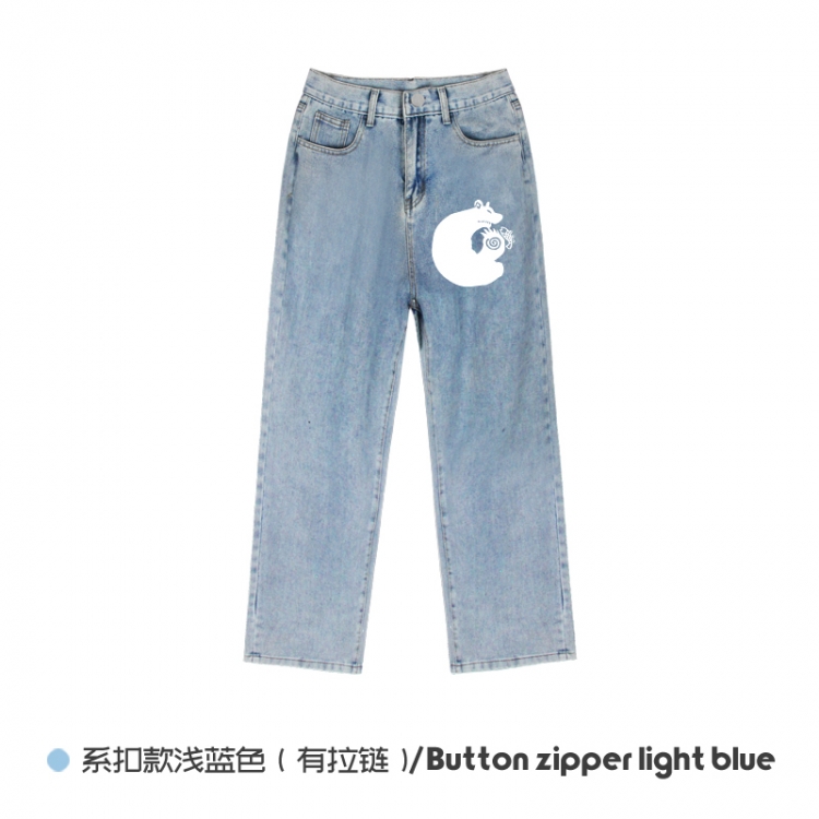 The Seven Deadly Sins Elasticated No-Zip Denim Trousers from M to 3XL NZCK03-7