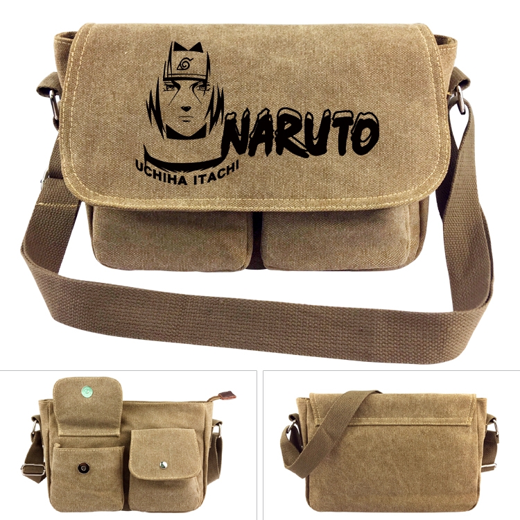 Naruto Anime peripheral canvas shoulder bag shoulder bag 7x28x20cm