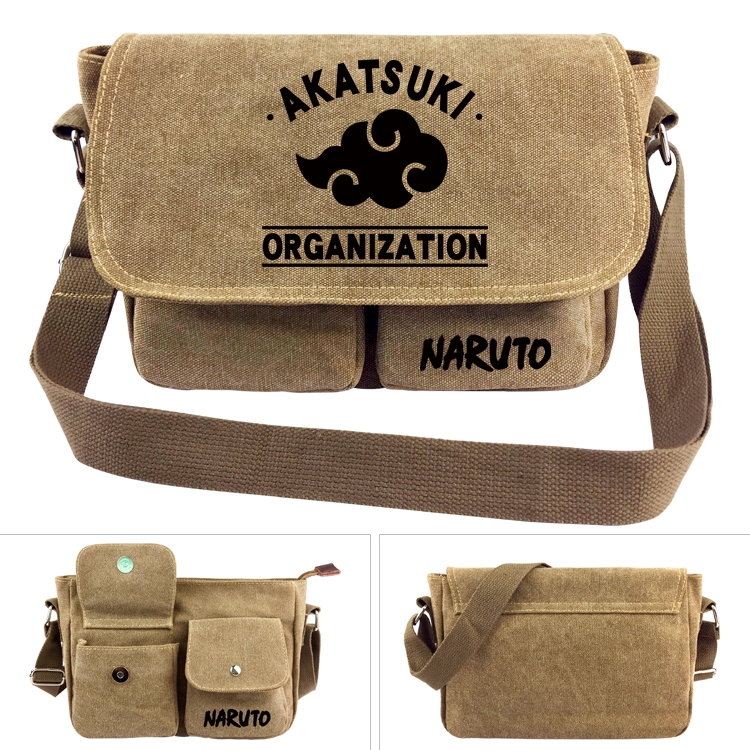 Naruto Anime peripheral canvas shoulder bag shoulder bag 7x28x20cm