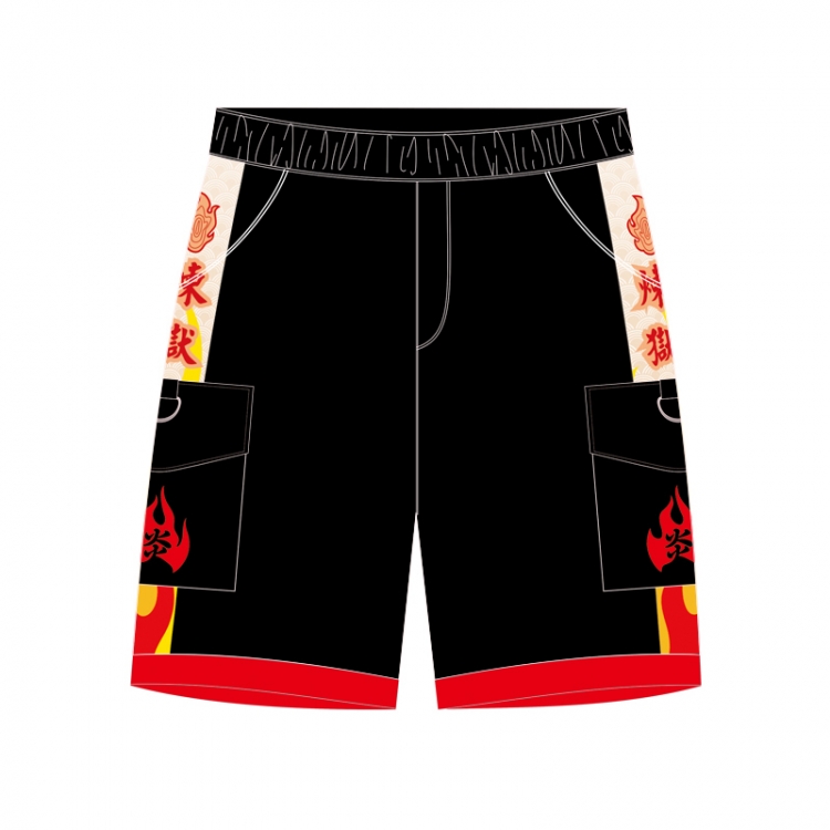 Demon Slayer Kimets Anime Around Cotton Cargo Shorts from M to 3XL   D8207