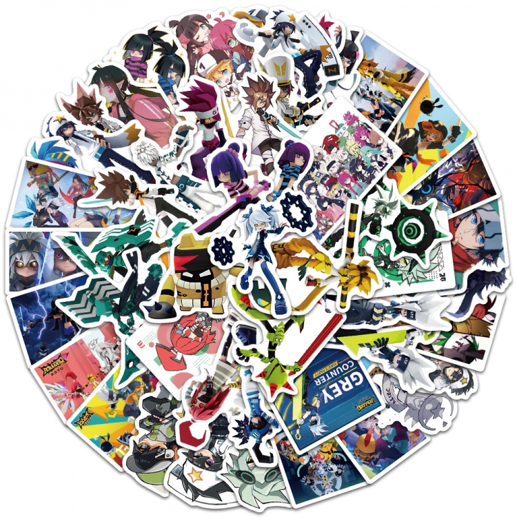 AOTU Doodle stickers Waterproof stickers a set of 50 price for 5 sets