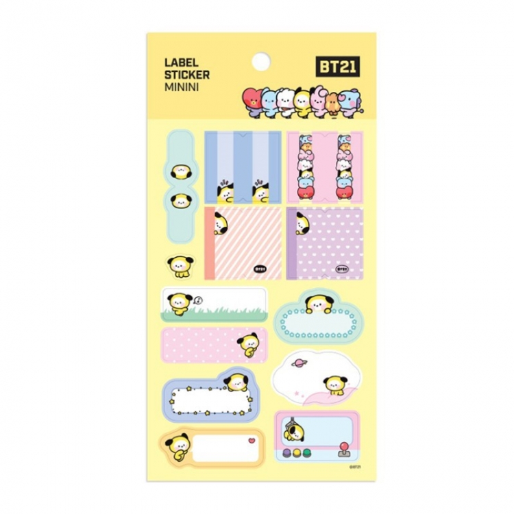  BTS MINI series stickers notebook hand account water cup stickers  price for 10 pcs  